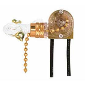 Satco Products Inc 90/704 Satco 90-704 On-Off Canopy Switch  Brass Finish image.