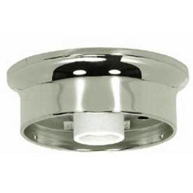 Satco Products Inc 90/841 Satco 90-841 4-in. Wired Fixture Holder - Chrome Finish image.