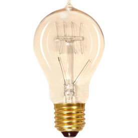 Satco Products Inc S2419 Satco S2419 60 Watt A19 Vintage Incandescent Light Bulb, Medium Base, 240 Lumens image.