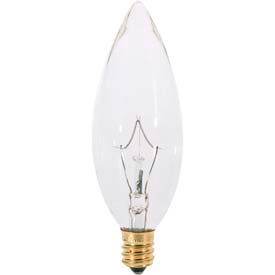 Satco Products Inc S3282 Satco S3282 25b9 1/2 25w Incandescent W/ Candelabra Base, 120v Bulb image.