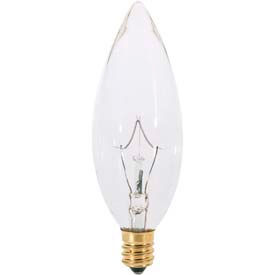 Satco Products Inc S3386 Satco S3386 25b10/220vv 25w Incandescent W/ Candelabra Base Bulb image.