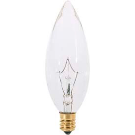 Satco Products Inc S4994 Satco S4994 7 1/2b9 1/2  7.5w Incandescent W/ Candelabra Base Bulb image.