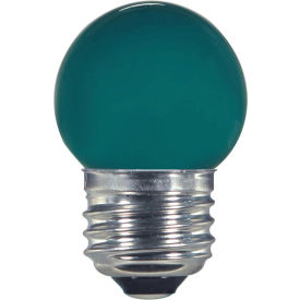 Satco Products Inc S9163 Satco S9163 1.2W LED S11 Night Light Bulb Medium Base Ceramic Green image.