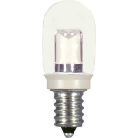 Satco Products Inc S9177 Satco S9177 0.8W LED T6 Indicator Bulb Candelabra Base Clear 2700K image.
