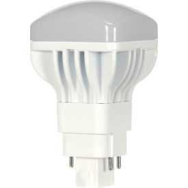 Satco Products Inc S29859 Satco S29859 9WPLV/LED/835/DR/4P LED/CFL Replacement Lamp, 9W, 950 Lumens, G24Q Base, 3500K, Type A image.