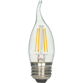 Satco Products Inc S9573 Satco S9573 4.5W C11 Filament LED Turn Tip Medium Base Clear 2700K image.