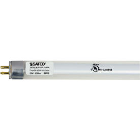Satco Products Inc S29912 Satco S29912 25W LED T5 4 FT Fluorescent Tube Replacement Bi-Pin Base 3500K image.