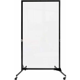Screenflex Partitions CRD1* Screenflex 1 Panel Foldable Divider, 62"H x 34"W, Clear Acrylic, Minor Assembly Required image.