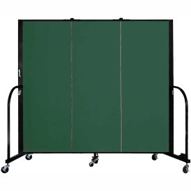 Screenflex 3 Panel Portable Room Divider, 5'H x 5'9 Screenflex 3 Panel Portable Room Divider, 5'H x 5'9