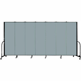 Screenflex Partitions FSL607-EG Screenflex Portable Room Divider - 7 Panel - 6H x 131"W - Grey Stone image.