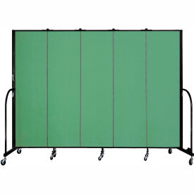 Screenflex 5 Panel Portable Room Divider, 6'8 Screenflex 5 Panel Portable Room Divider, 6'8