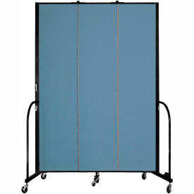 Screenflex 3 Panel Portable Room Divider, 8'H x 5'9