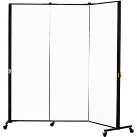 Screenflex Partitions HKDL603-DT Healthflex Portable Medical Privacy Screen, 3-Panel, White image.