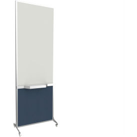 Screenflex Safe-Board Bullet Resistant Portable Whiteboard NIJ Level III-A 26-1/2"W x 76"H Lake 