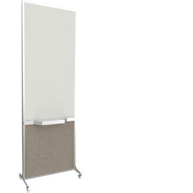 Screenflex Safe-Board Bullet Resistant Portable Whiteboard NIJ Level III-A 26-1/2"W x 76"H Desert 