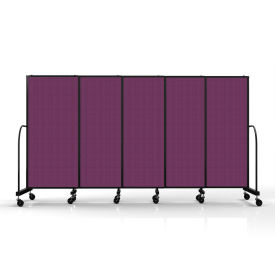 Screenflex Safeflex Bullet Resistant Sliding Divider 113W x 610"H Purple 