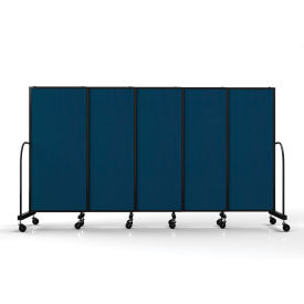 Screenflex Safeflex Bullet Resistant Sliding Divider 113W x 610"H Navy Blue 