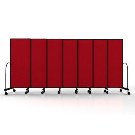 Screenflex Safeflex Bullet Resistant Sliding Divider 156"W x 610"H Primary Red 