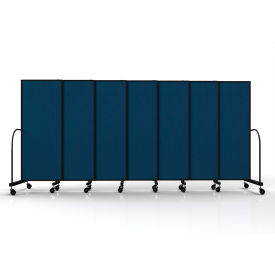 Screenflex Safeflex Bullet Resistant Sliding Divider 156"W x 610"H Navy Blue 