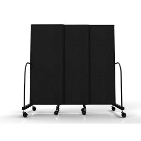 Screenflex Safeflex Bullet Resistant Sliding Divider 72"W x 610"H Black 