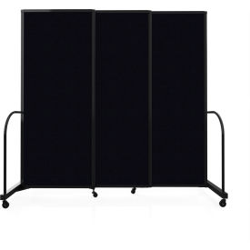 Screenflex Safeflex Bullet Resistant Sliding Divider 72"W x 610"H Coal 
