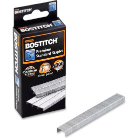Standley Bostitch BOSSBS1914CP Stanley Bostitch® Standard Staples, 20 Sheet Capacity, 1/4" Leg Length, 210 Per Strip, 5000/Box image.