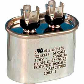 Sealed Unit Parts Co., Inc CD35+5X440 Supco® CD35+5X440, 35 + 5 MFD, 440V, Run Capacitor, Oval image.