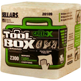 Sellars Retail Dist Co 20109 Toolbox® Z300 Greenx Series 1/4 Fold, Natural, 90 Sheets/Bundle, 12 Bundles 20109 image.