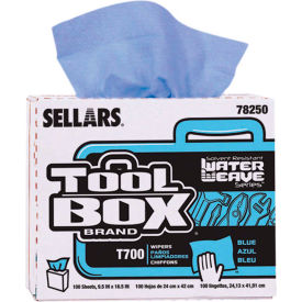 Toolbox T700 Blue Interfold, 100 Sheets/Box, 8 Boxes/Case