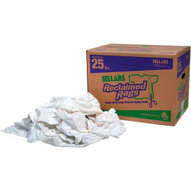 Sellars Retail Dist Co 99209 Reclaimed Rags - Pure White, 25 Lbs. image.