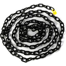 Sentry Protection System GPCHAIN-17-B Guard Post 2"W x 17L Heavy Duty Black Plastic Chain w/Master Link image.