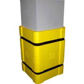 Sentry Protection System PS-Y-KIT*** Park Sentry® Column Protector Kit - For 24" x 24" Square Columns, Yellow image.