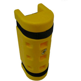 Sentry Protection System RS120 Rack Sentry® Rack Protector, 4-3/4" x 3" Opening, 18"H, Yellow image.