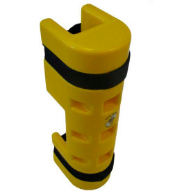 Sentry Protection System RS75CO Rack Sentry® Rack Protector with Cutout, 3" x 3" Opening, 18"H, Yellow image.