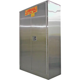Securall  A&A Sheet Metal Products A145-SS Securall® 45-Gallon Manual Close, Flammable Cabinet Stainless Steel image.