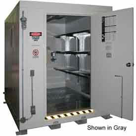 Securall  A&A Sheet Metal Products AG1200 Securall® 7W x 9D x 8 4"H Agri-Chemical Storage Building 12 Drum image.