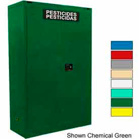 Securall  A&A Sheet Metal Products AG145Md Green Securall® 45-Gallon Manual Close, Pesticide Cabinet Md Green image.