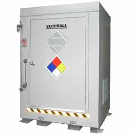 Securall  A&A Sheet Metal Products AG200 Securall® 5W x 3 6"D x 6 11"H Agri-Chemical Storage Building 2 Drum image.