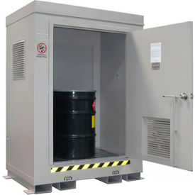 Securall® 2 Drum 4HR Fire-Rated Agri-Chemical Storage Locker 5W x 36"D x 611"H 