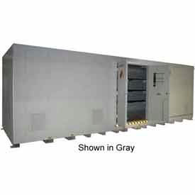 Securall  A&A Sheet Metal Products AG4800 Securall® 26W x 8D x 8 4"H Agri-Chemical Storage Building 48 Drum image.