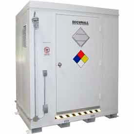 Securall  A&A Sheet Metal Products AG600 Securall® 7W x 5D x 8 4"H Agri-Chemical Storage Building 6 Drum image.