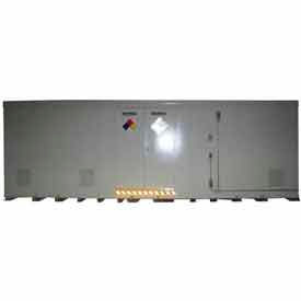 Securall  A&A Sheet Metal Products B6400 Securall® 34W x 8D x 8 4"H Hazmat Chemical Storage Building 64 Drum image.
