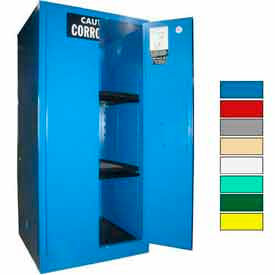 Securall  A&A Sheet Metal Products C160Blue Securall® 60-Gallon Manual Close, Acid & Corrosive Cabinet Blue image.
