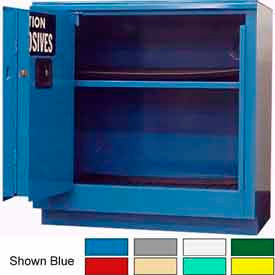 Securall  A&A Sheet Metal Products C224Ag Green Securall® 24-Gallon Sliding Door, Acid & Corrosive Cabinet Ag Green image.