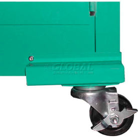 Securall® Casters for 18"" Deep Medical Gas Cabinets Manual Close