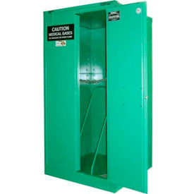 Securall® 9 H Cylinder Vertical Medical Fire Lined Gas Cabinet 34""Wx34""Dx67""H Self Close