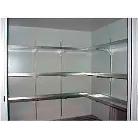 Securall® 3 Tiers Of 14"D Perimeter Interior Shelving For Building B3200 
