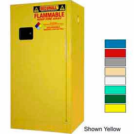 Securall  A&A Sheet Metal Products P120Blue Securall® 20-Gallon Manual Close, Paint/Ink Cabinet Blue image.