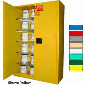 Securall  A&A Sheet Metal Products P160Red Securall® 60-Gallon Manual Close, Paint/Ink Cabinet Red image.