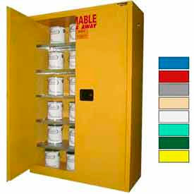 Securall  A&A Sheet Metal Products P360Yellow Securall® 60-Gallon, Self-Close,Paint/Ink Cabinet Yellow image.